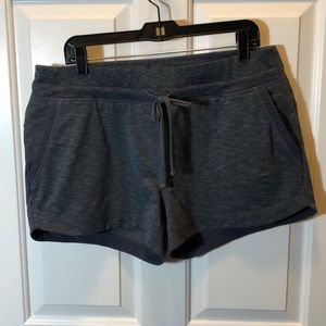 Athleta navy heather shorts, L.